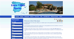 Desktop Screenshot of edenvillasspain.com