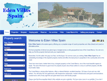Tablet Screenshot of edenvillasspain.com